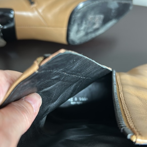 RAG and BONE Rio leather ankle boots Light Brown Pointed Toe Shoe Size 38 US 8 - Picture 13 of 16